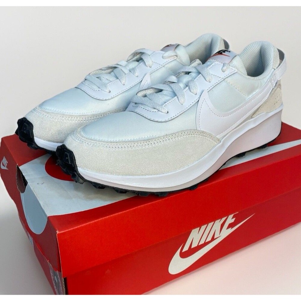Nike Waffle Debut Women's Size 11 Shoes White Black Athletic Running DH9523-100